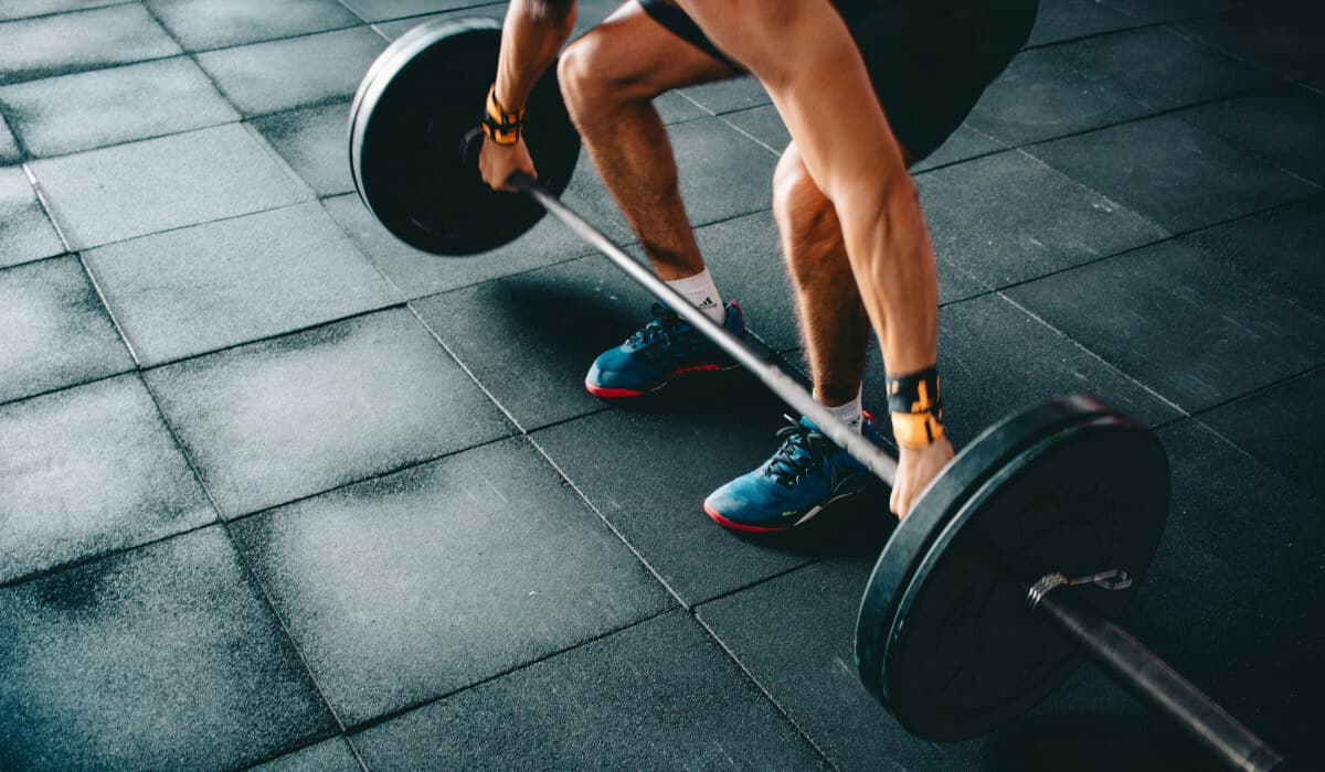 RM beregner illustration med vægtstang og løfter