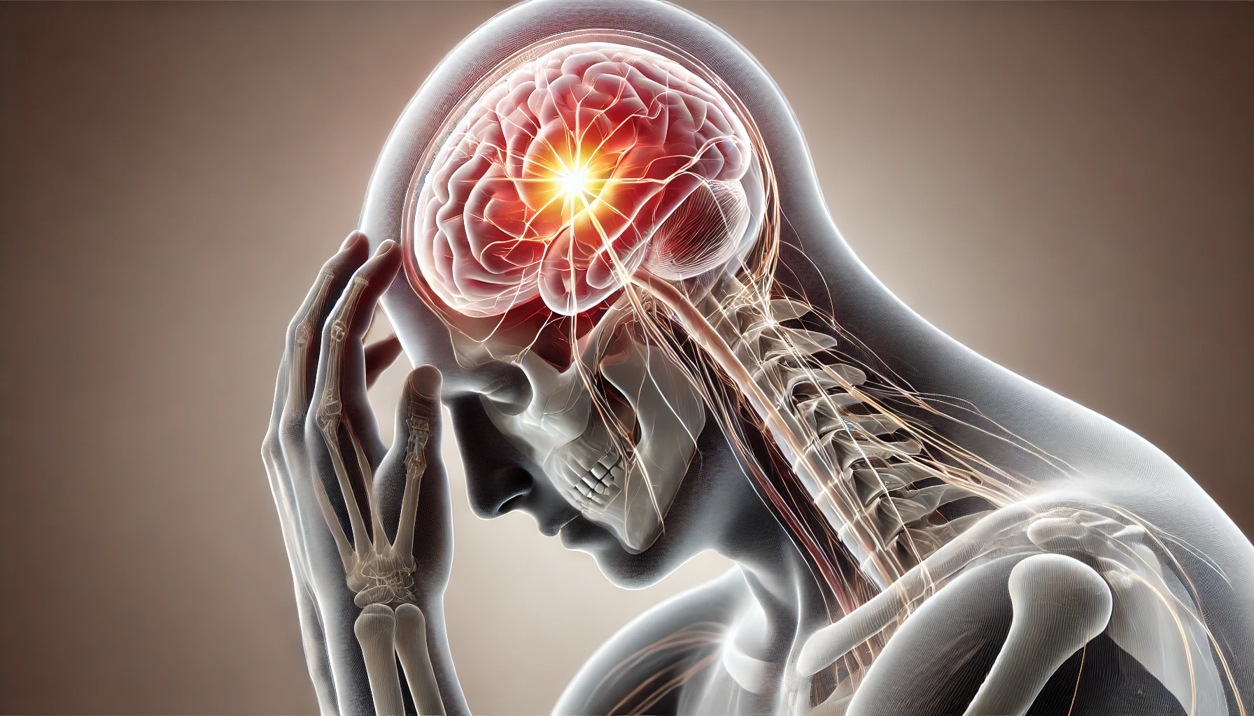 Illustration af hovedpine