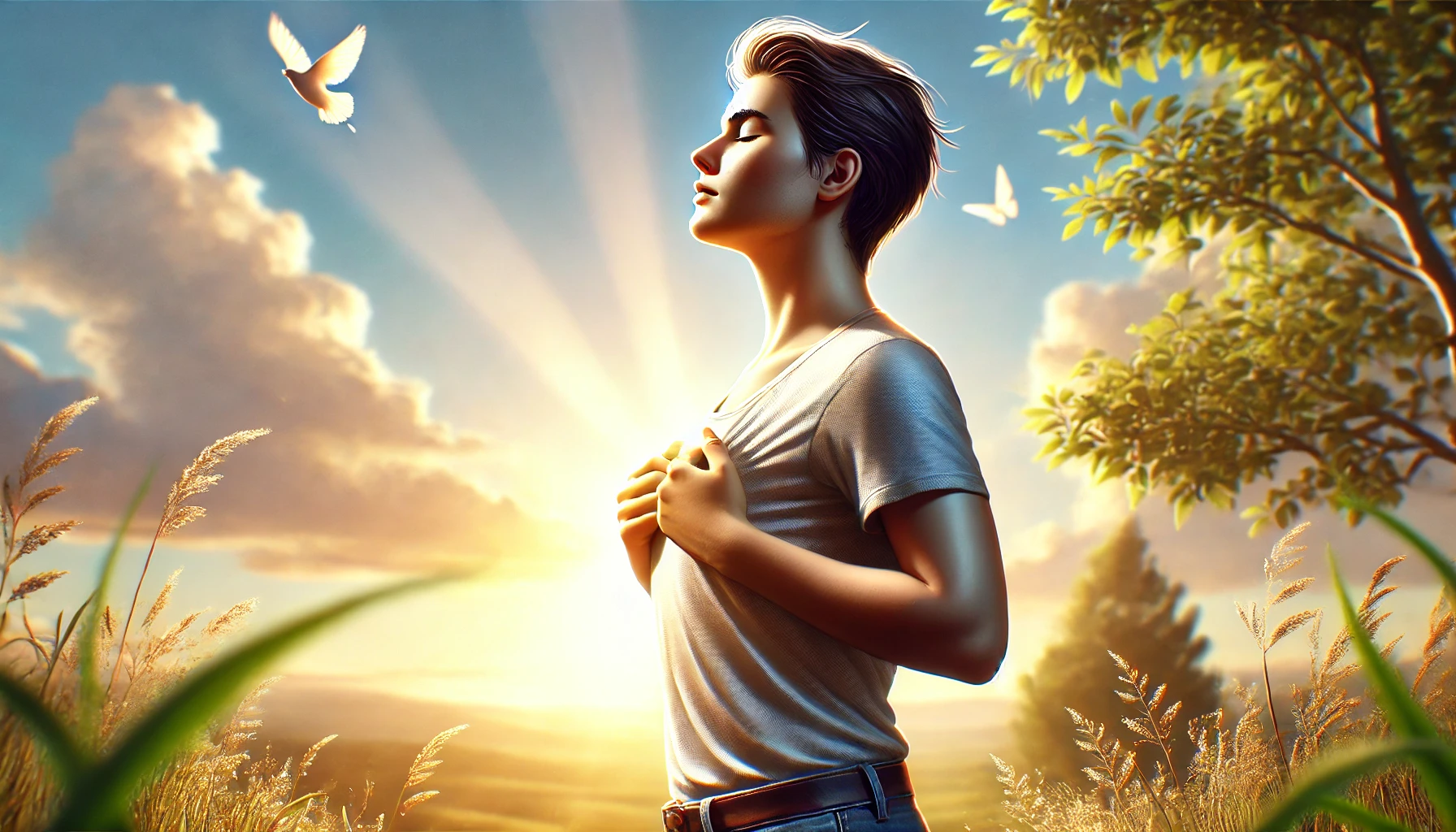 Illustration af at slippe af med angst