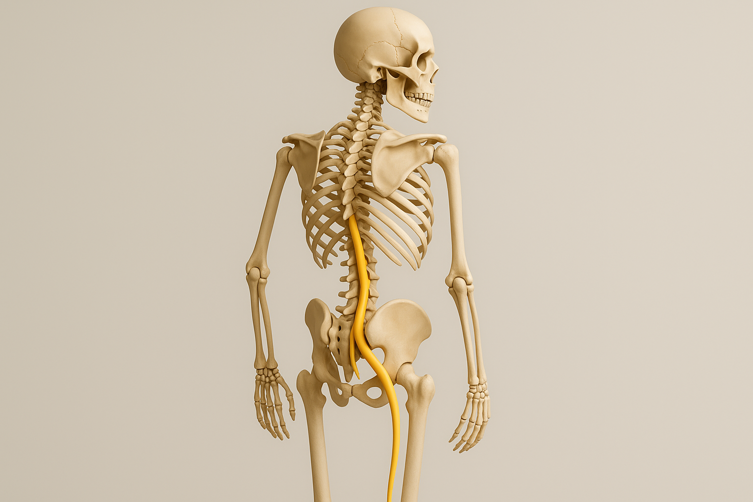 Illustration af iskias-smerter