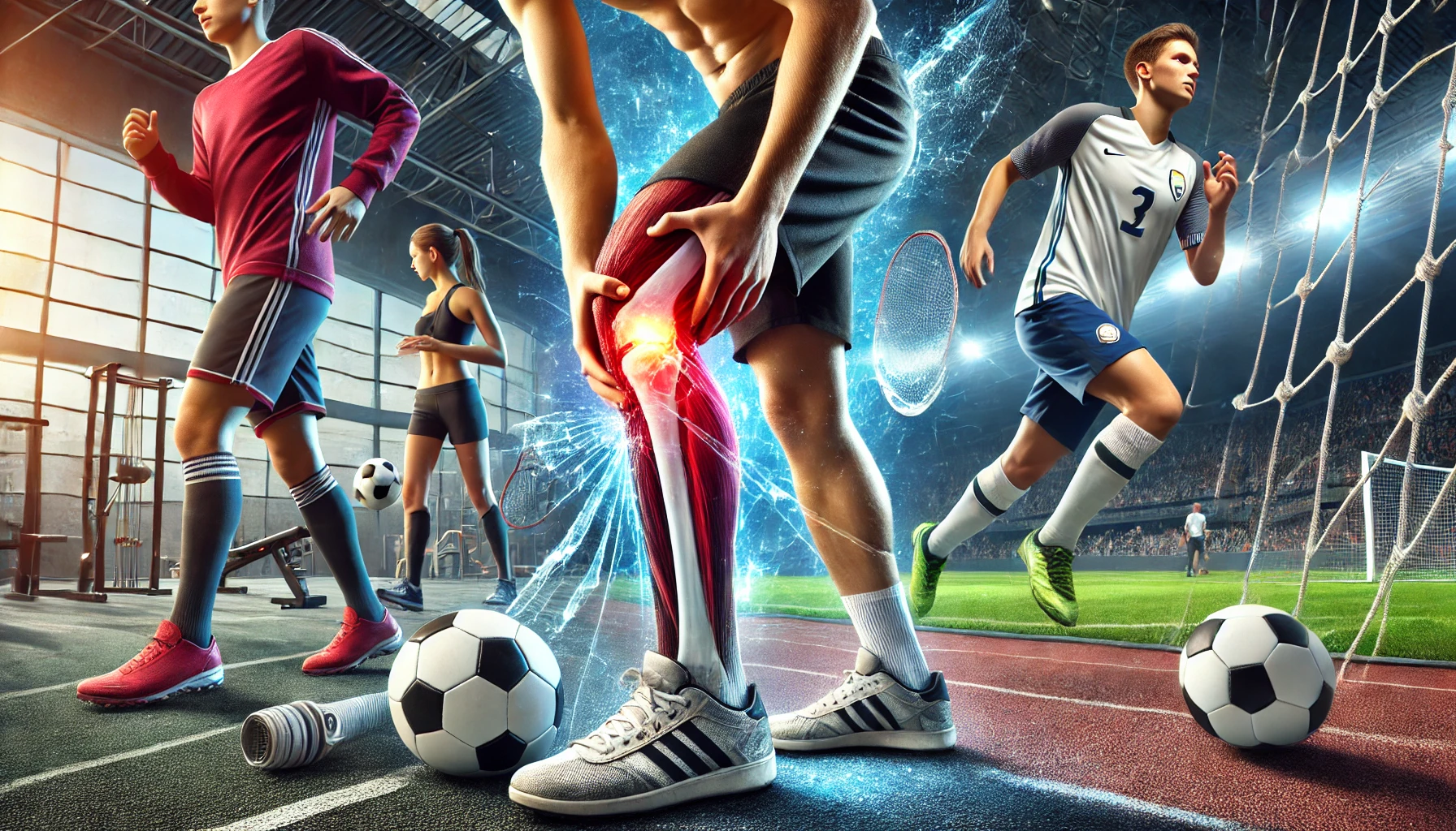 Illustration af sportsskader