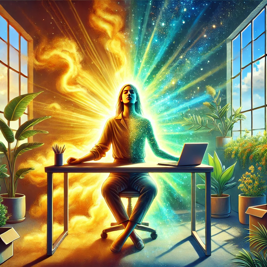 Illustration af behandling af udbraendthed