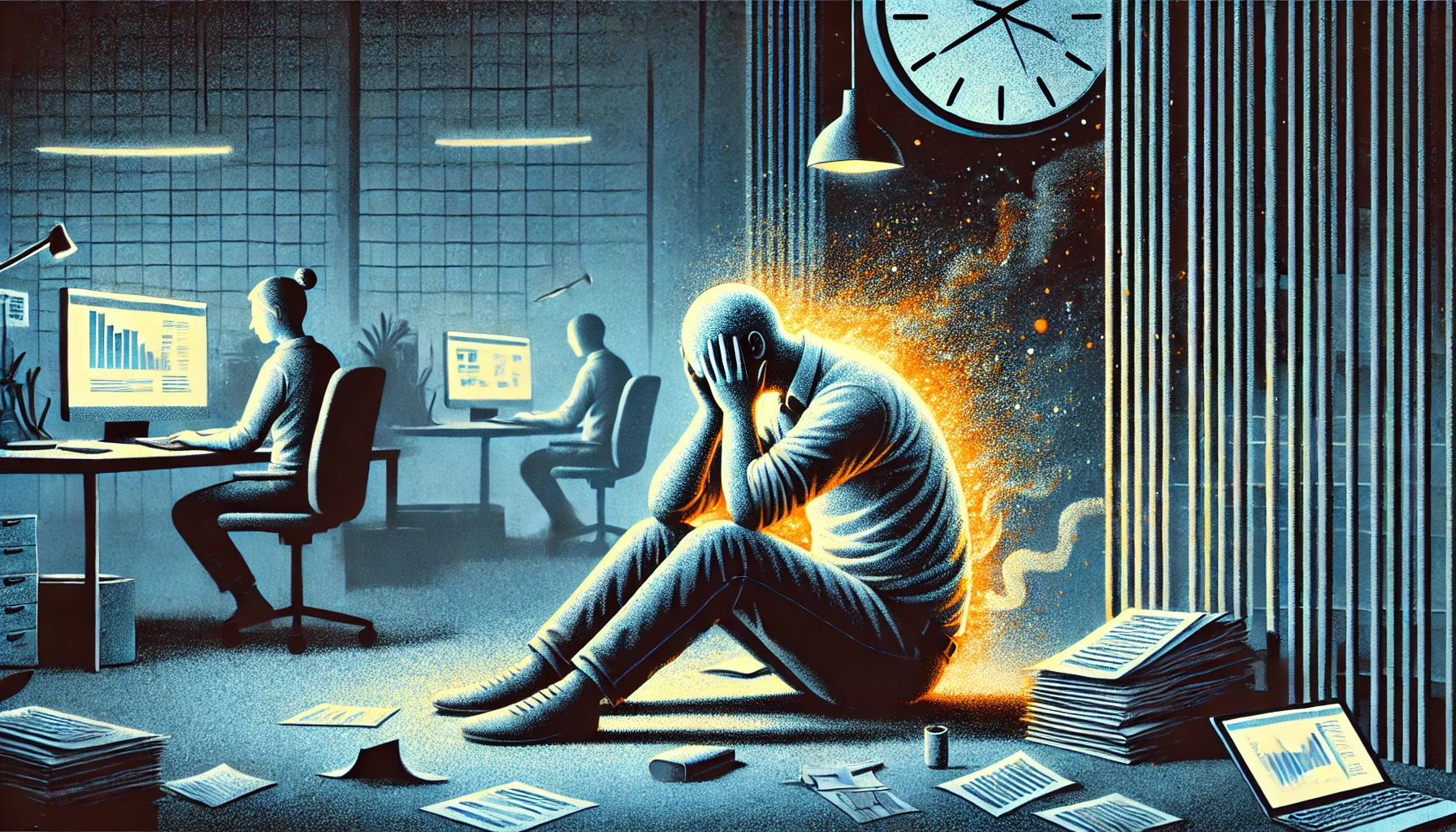 Illustration af udbraendthed