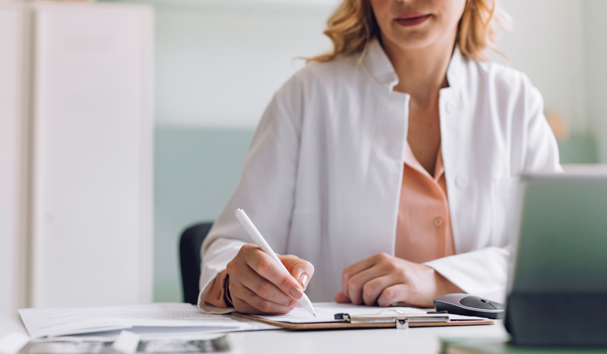 Illustration af henvisning til fysioterapi