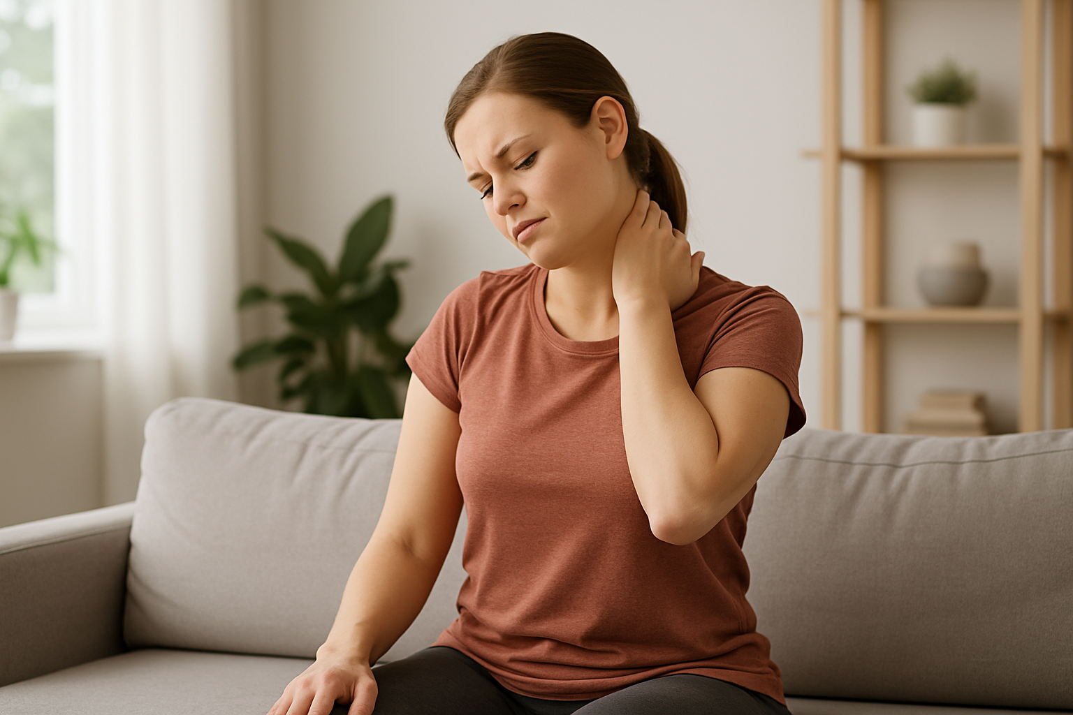 Illustration af hold i nakken